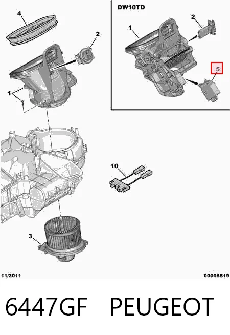 Comprar Actuador de compuerta de calefacción Citroen Berlingo M a bajo precio