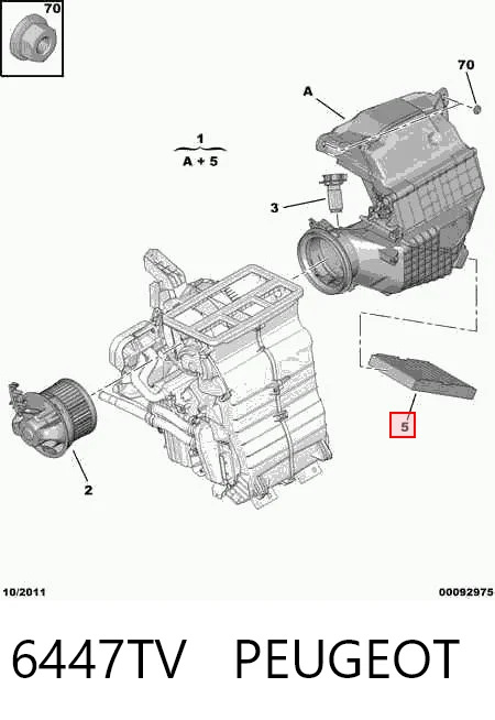 6447TV Peugeot/Citroen