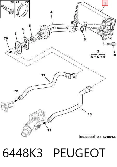 6448K3 Peugeot/Citroen