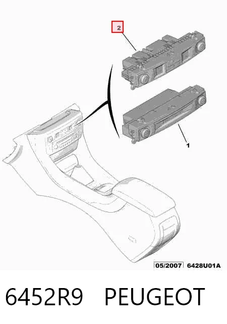 Unidad de control de la ventilación Citroen C5  (2008-2017)