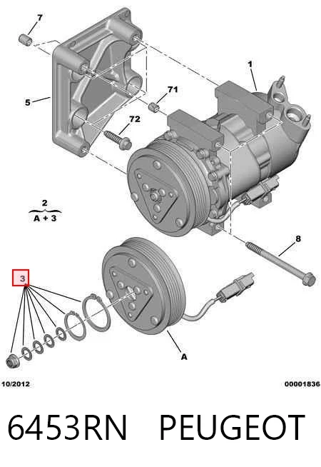 Comprar Embrague (bobina magnética) del compresor de aire acondicionado Citroen C3 I FC a bajo precio
