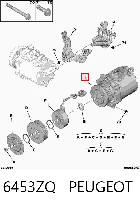 6453ZQ Peugeot/Citroen