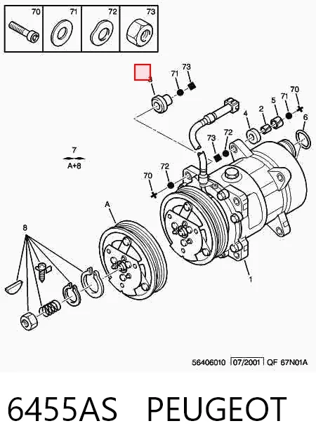 Condensador para Peugeot 406  (8E, F)