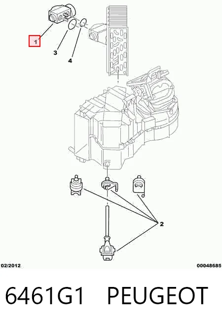 6461G1 Peugeot/Citroen