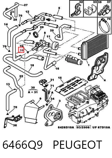 6466Q9 Peugeot/Citroen