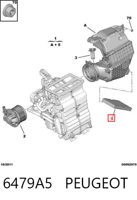 6479A5 Peugeot/Citroen