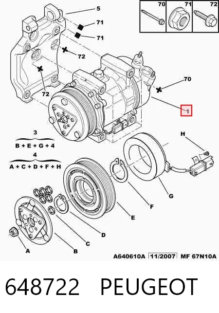 648722 Peugeot/Citroen