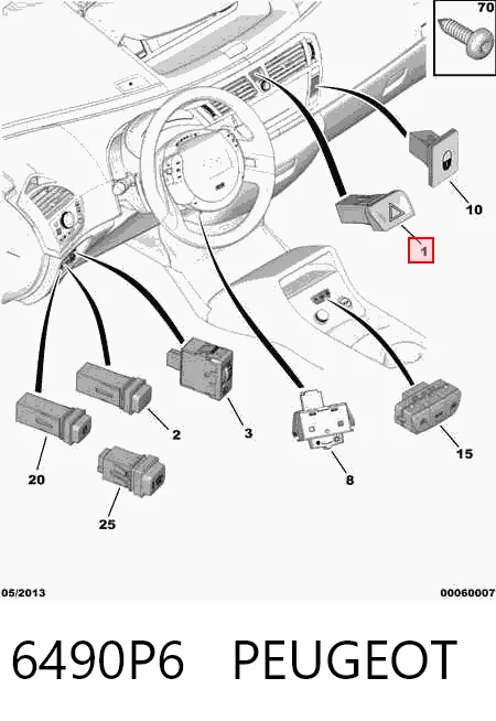 Comprar Botón de emergencia Citroen C4  UA a bajo precio