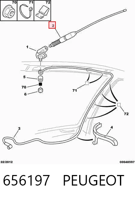 Comprar Antena Peugeot 206  2E, K a bajo precio