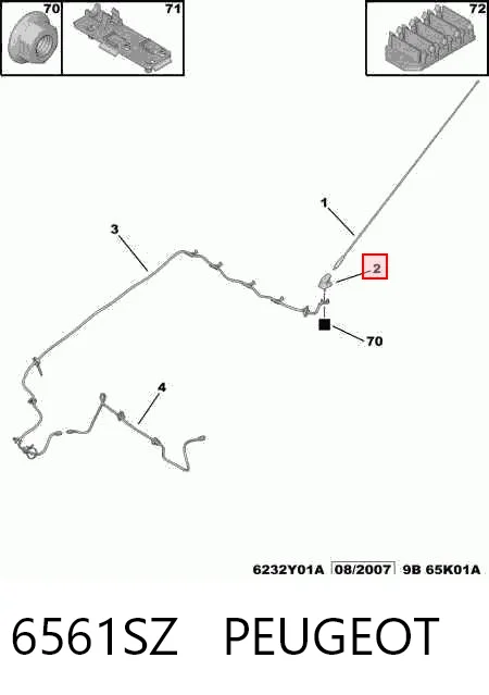 Antena para Citroen Berlingo B9