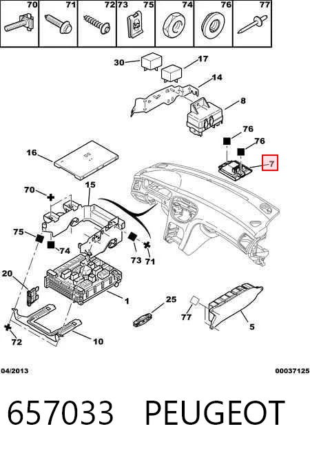 657033 Peugeot/Citroen