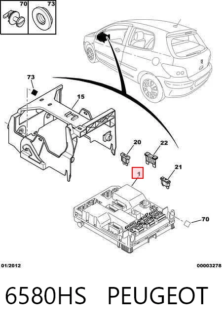 Comprar Módulo de confort Peugeot 307 3A, 3C a bajo precio