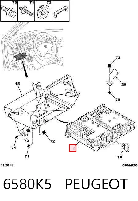 Módulo de confort para Peugeot 406 8B