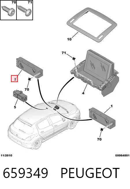 Comprar Pantalla multifunción Peugeot 407  6E a bajo precio
