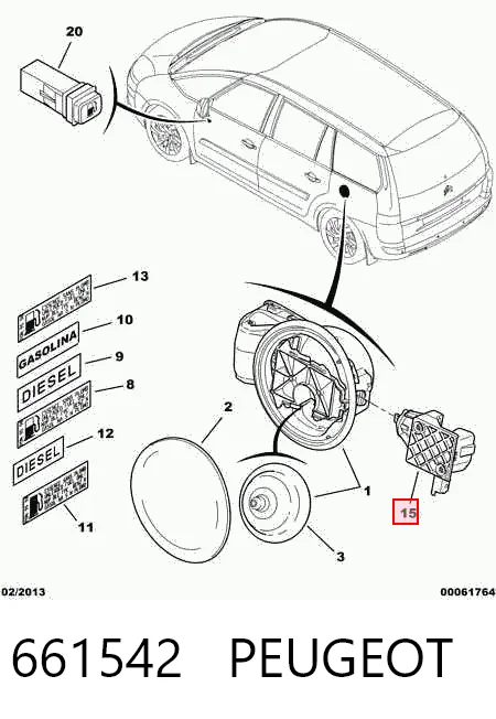 661542 Peugeot/Citroen