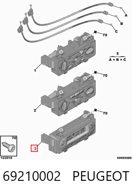 Unidad de control de la ventilación para Citroen C3 I FC