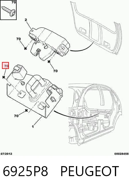 6925P8 Peugeot/Citroen 