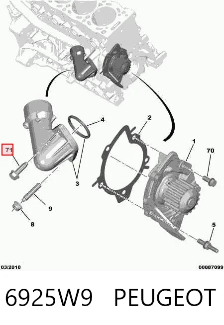 6925W9 Peugeot/Citroen