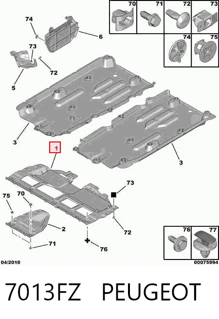 Comprar Protección de cárter Citroen C3  SH a bajo precio
