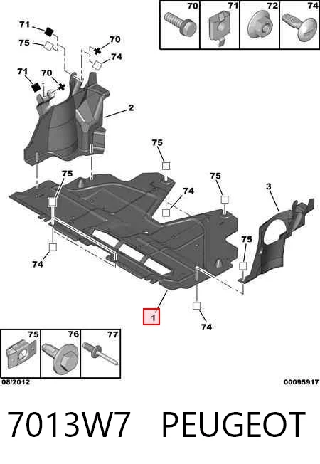 Comprar Protección de cárter Peugeot 206  2A/C a bajo precio