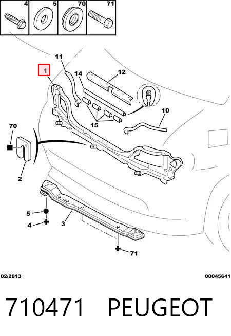  Soporte de radiador Fiat Ducato 2