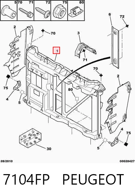 Comprar Soporte de radiador Citroen C2  JM