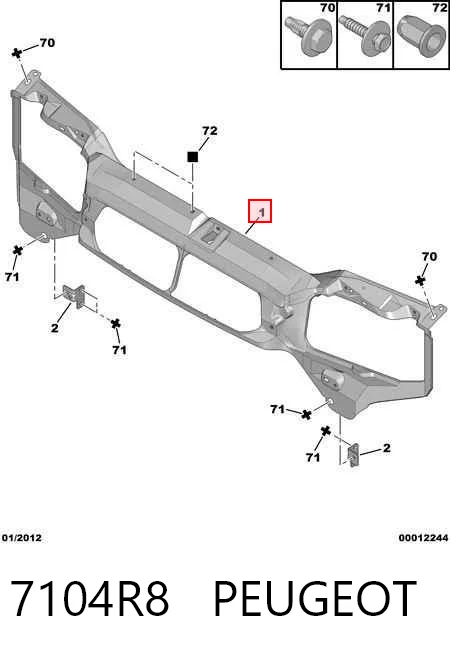 Comprar Soporte de radiador Citroen Jumpy II 