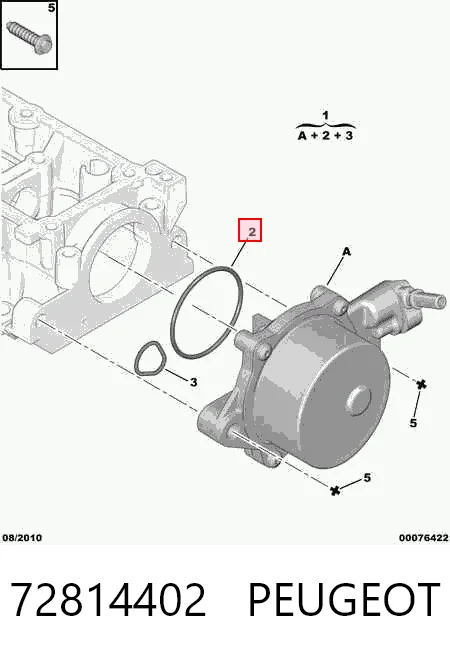 Bomba de vacío de frenado para Mazda 2 I DY
