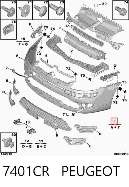 Comprar Parachoques delantero Citroen C4   a bajo precio