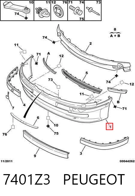 Parachoques delantero y trasero Peugeot 406 segundo mano en Madrid