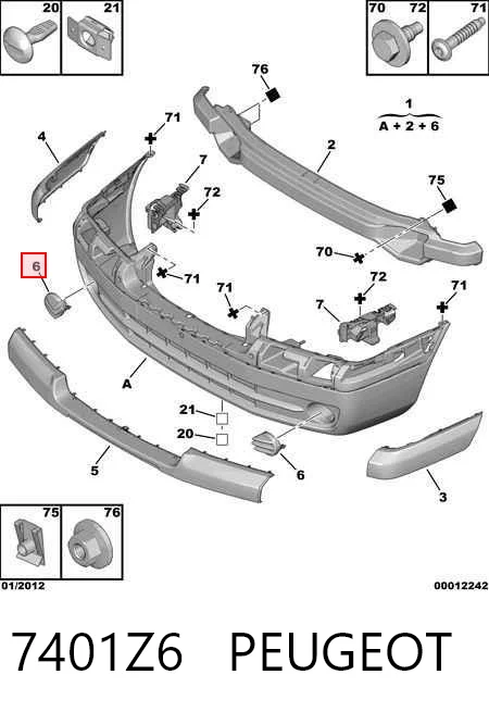 Comprar Paragolpes Citroen Jumpy I U6U
