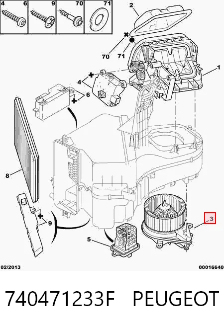 Ventilador de habitáculo para Citroen Xsara  N2