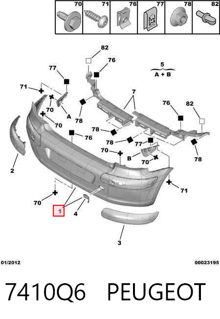 Parachoques trasero Peugeot 307  3A, 3C segundo mano