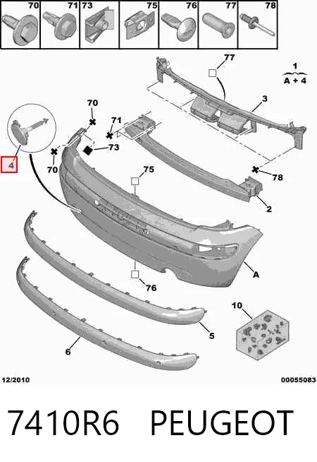 Parachoques delantero y trasero para Citroen C3 I (2002-2009) desguace