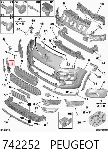 Comprar Tapa gancho de arrastre, delantera C3  SH
