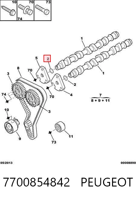 Retén de árbol de levas para Citroen C15  VD