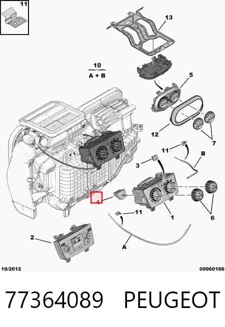 Unidad de control de la ventilación Fiat Ducato III (2006-2026)