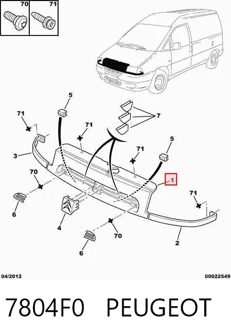 Comprar Parrilla del radiador Citroen Jumpy I BU a bajo precio