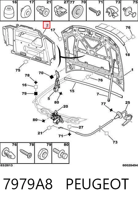 Comprar Aislamiento acústico del capó Peugeot 406  8B a bajo precio