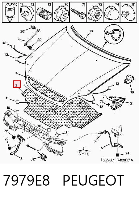 Comprar Aislamiento acústico del capó Citroen Xsara  N2 a bajo precio