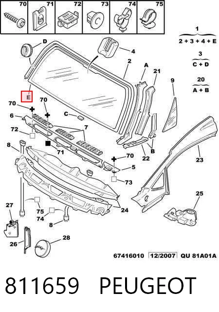 Cristal parabrisas Peugeot Expert monovolumen (224) (1996 - 2006) precio, desde 191,39 EUR