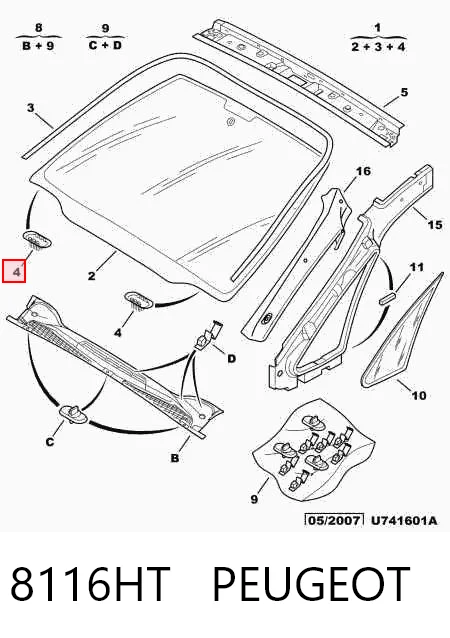 Cristal parabrisas Sekurit 2729ACCV precio, desde 209,60 EUR