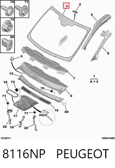 Parabrisas 2032D12 XYG