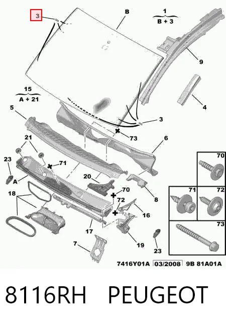  Parabrisas Peugeot Partner 