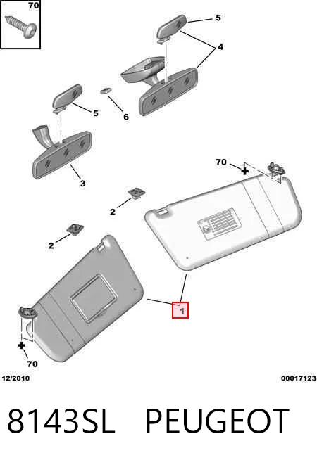 Comprar Visera parasol Citroen Jumpy II a bajo precio