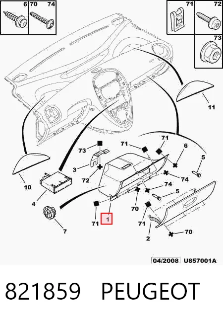 Comprar Guantera Citroen Xsara  N68 a bajo precio