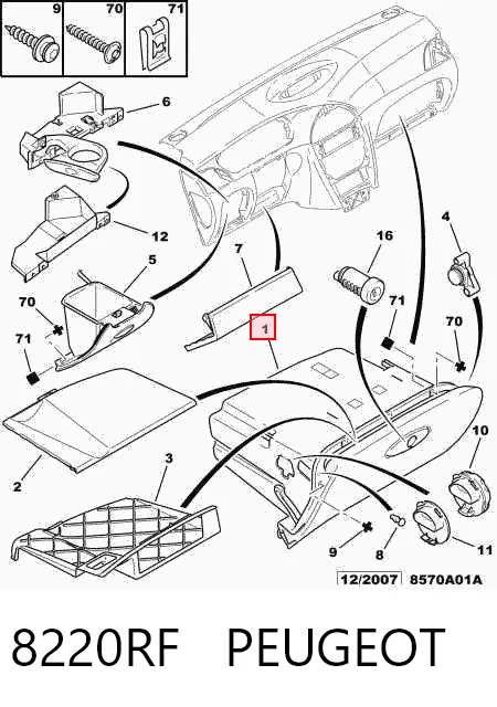 Comprar Guantera Citroen C5  DC a bajo precio