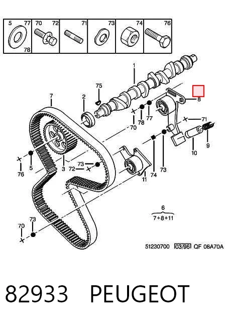 Comprar Rodillo tensor de la correa de distribución Peugeot 406  8E, F a bajo precio