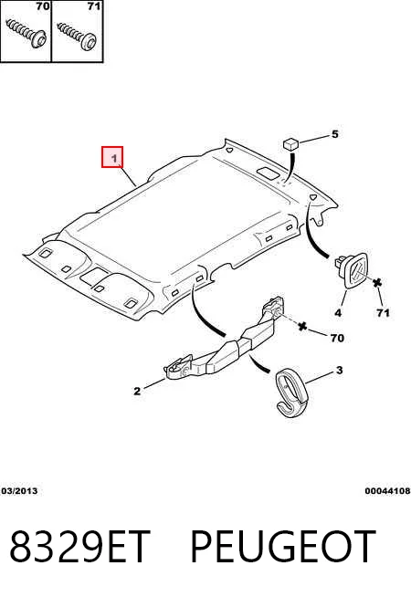 Comprar Guarnecido de techo Peugeot 406  8B a bajo precio