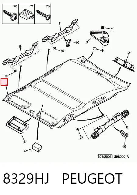 Comprar Guarnecido de techo Citroen Xsara  N68 a bajo precio